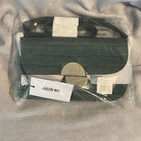 NEW Jason Wu Croc-Embossed Leather Bag - Picture 5 of 5